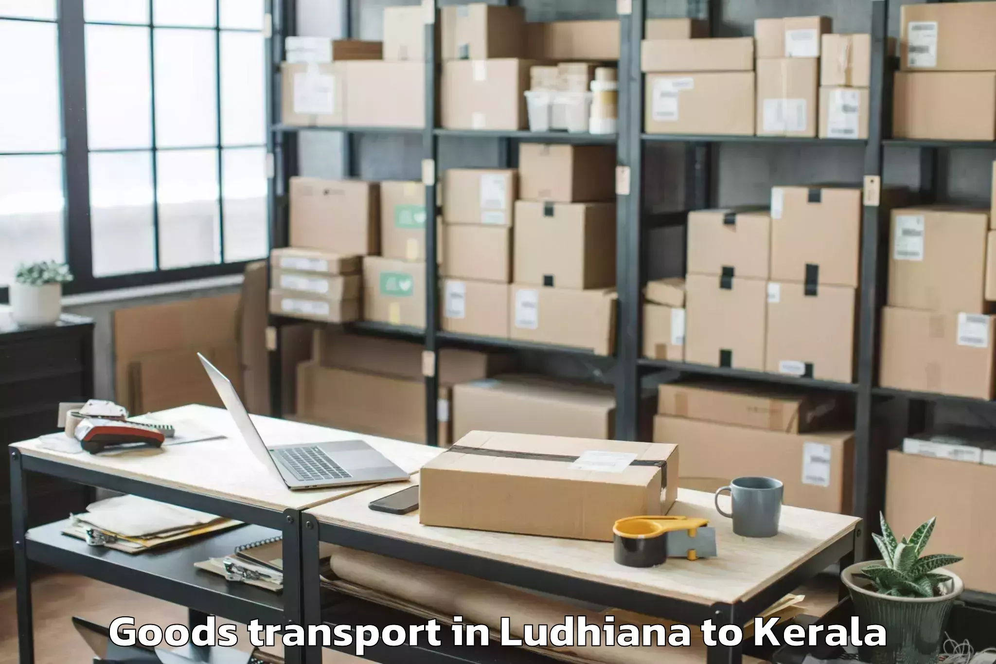 Top Ludhiana to Piravom Goods Transport Available